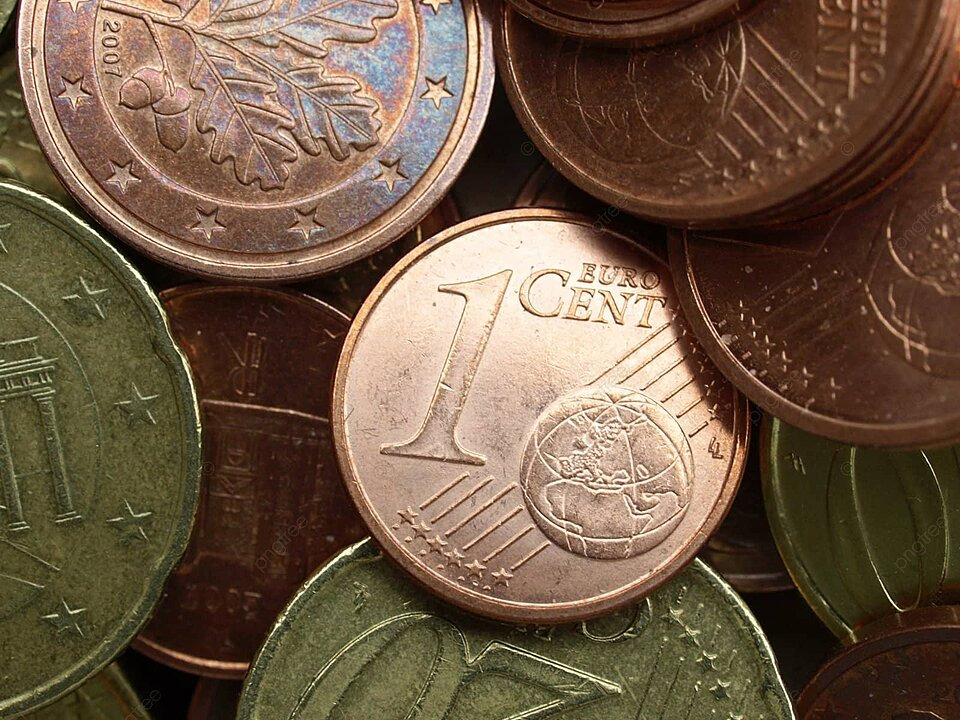 Hình ảnh đồng tiền xu 1 cent Euro 