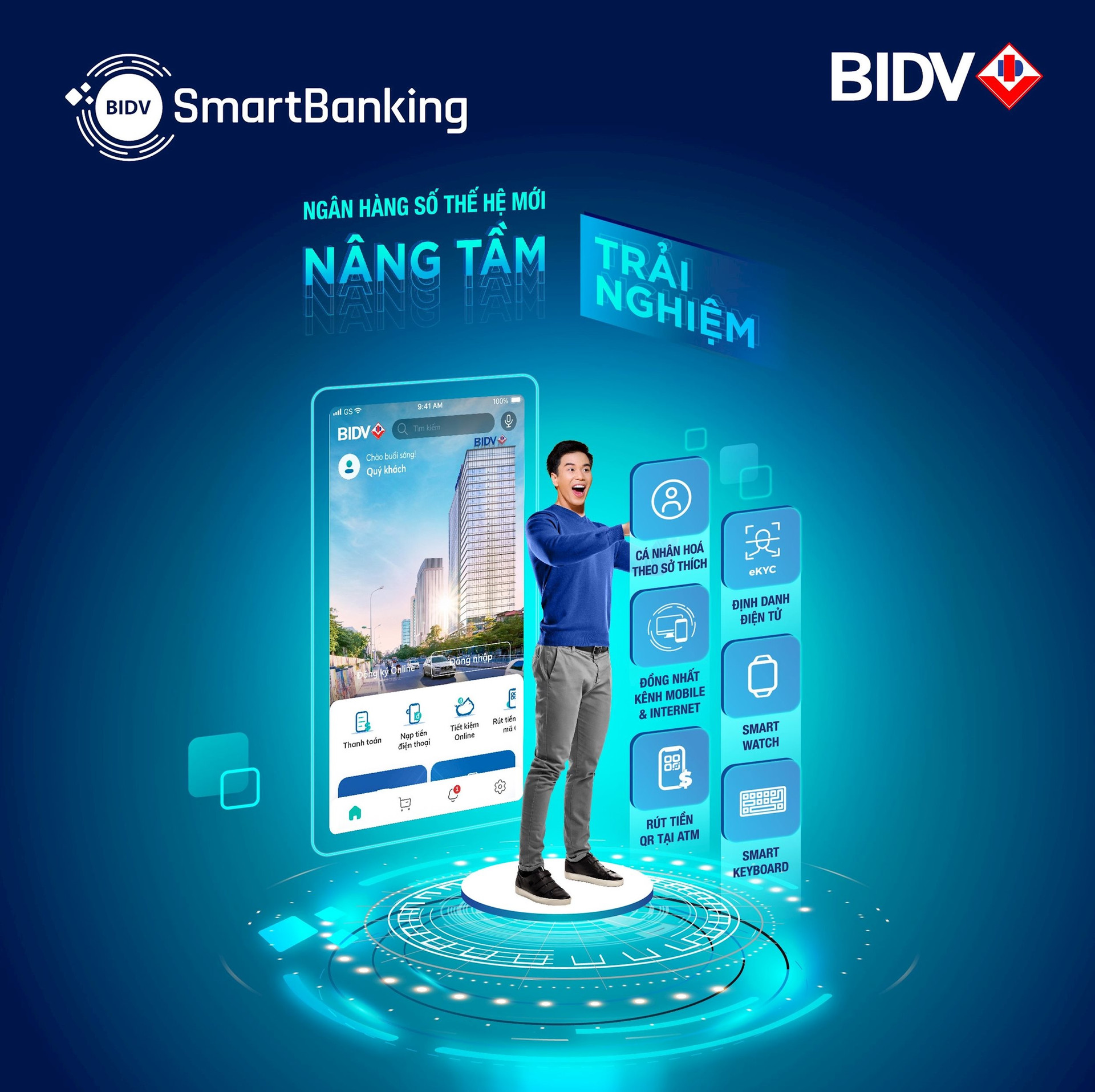 SmartBanking BIDV là ứng dụng ngân hàng số được phát hành bởi ngân hàng BIDV