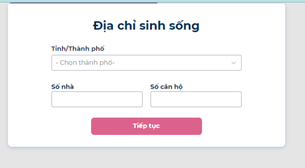  Điền đầy đủ địa chỉ, nơi sống