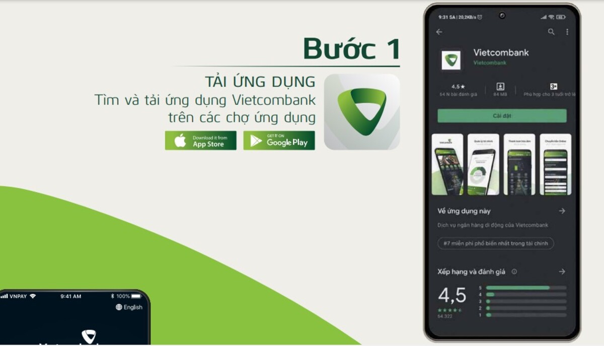 Tải ứng dụng Vietcombank