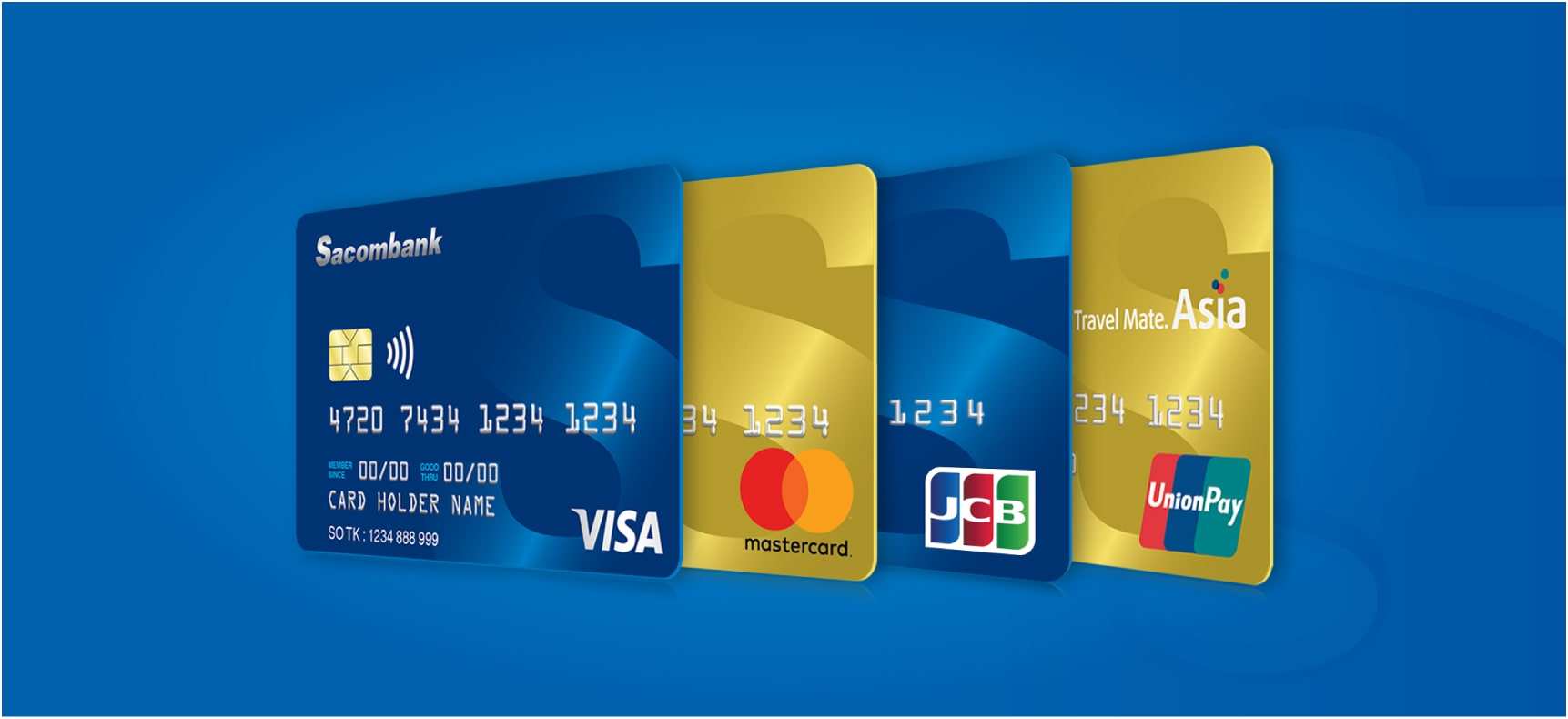 MasterCard Sacombank giới thiệu 2 dòng thẻ là Classic và Gold