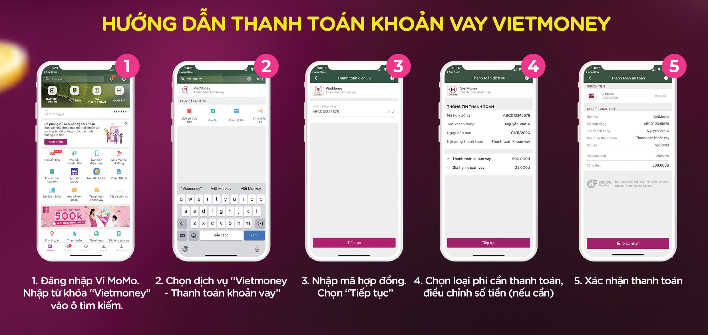 phương thức thanh toán khoản vay tại vietmoney đa dạng và linh hoạt