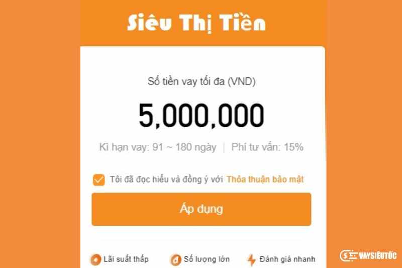 Hạn mức tối đa cho khách hàng vay lần đầu tiên