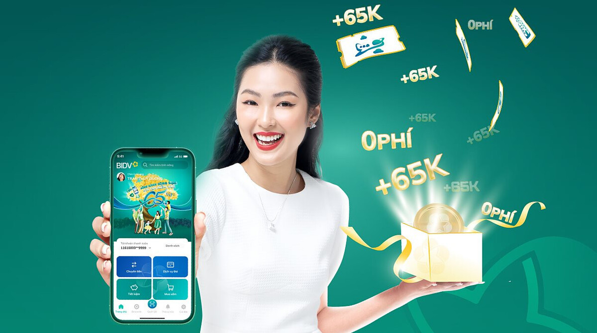 Mở ứng dụng BIDV Smart Banking và đăng nhập bằng tài khoản của bạn