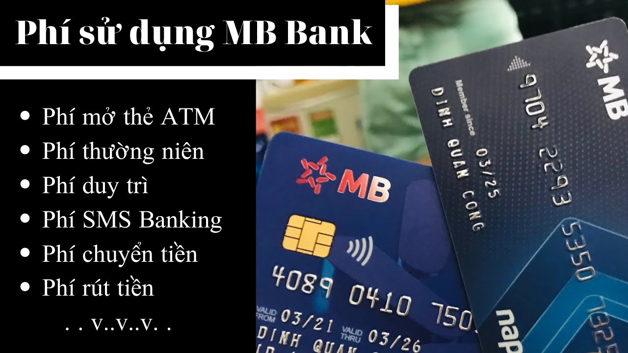 Các phí sử dụng thẻ của MB Bank