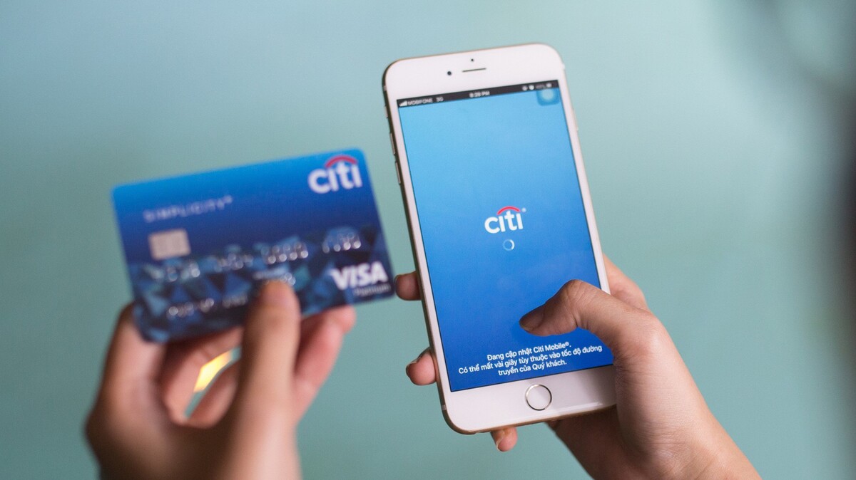 Đăng nhập tài khoản trên app Citi Mobile