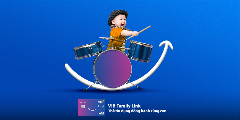 VIB Family Link là loại thẻ được thiết kế dành riêng cho các gia đình