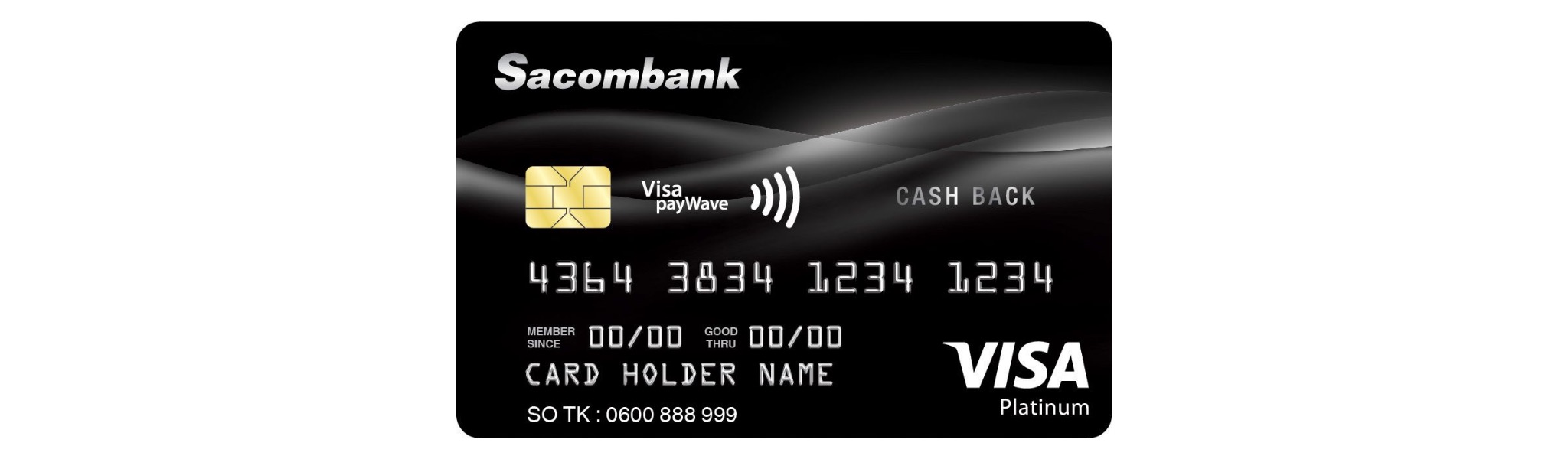 Thẻ tín dụng Visa Platinum Cashback Sacombank