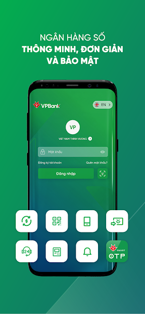 Giao diện app VPBank