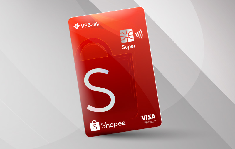 Thẻ VPBank Super Shopee Platinum do VPBank phối hợp với Shopee phát hành