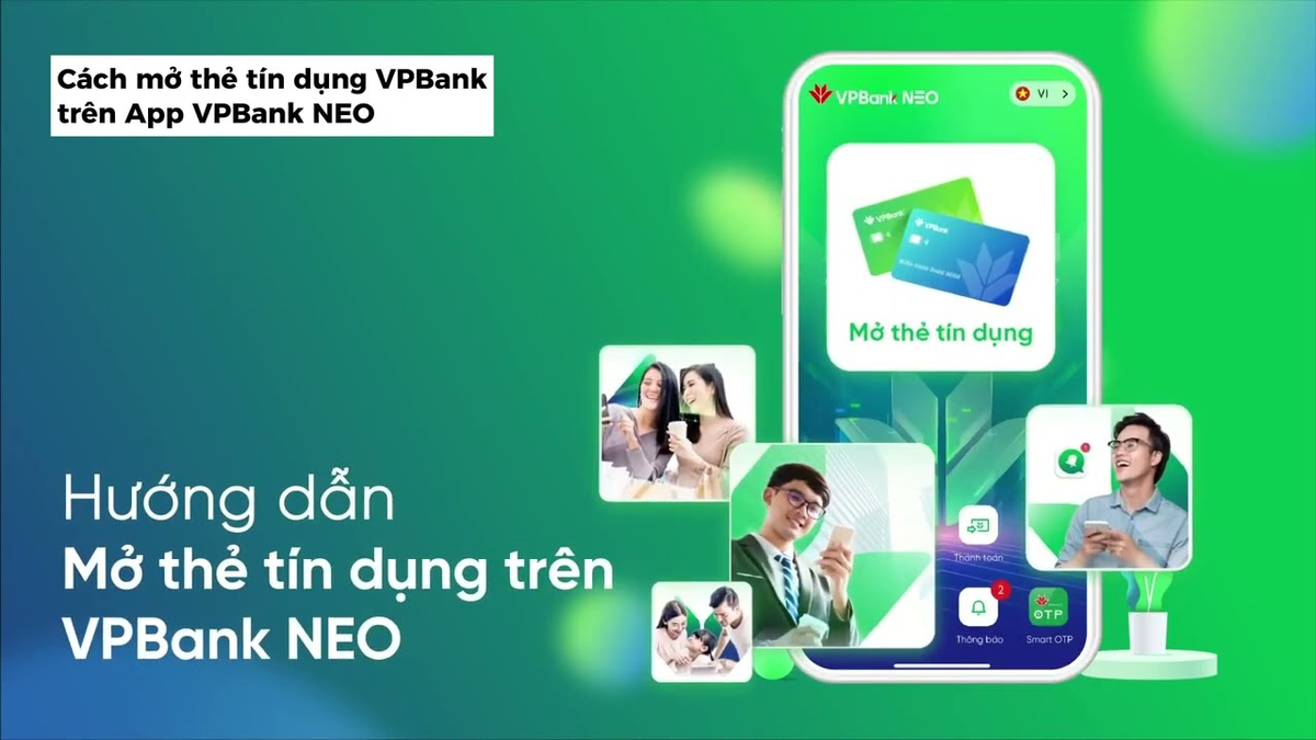 Bạn có thể mở thẻ Visa Gold Travel Miles bằng cách đăng ký trên app VPBank NEO