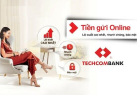 Giao diện gửi tiết kiệm online Techcombank.